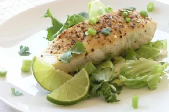 Gluten-Free Dairy-Free Cilantro Lime Halibut