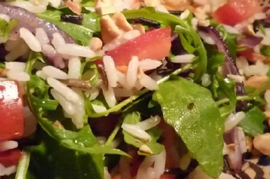 Vegan Vegetarian Colorful Wild Rice Salad