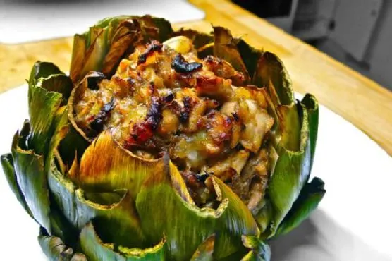 Gluten-Free Nut-Free Stuffed Artichoke Main Dish