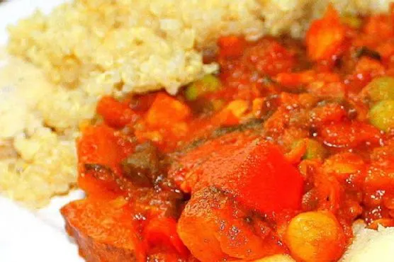 Gluten-Free Dairy-Free Curried Chickpeas and Vegetables