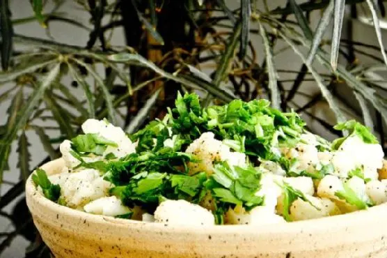 Vegan Vegetarian Egyptain Cauliflower Side Salad