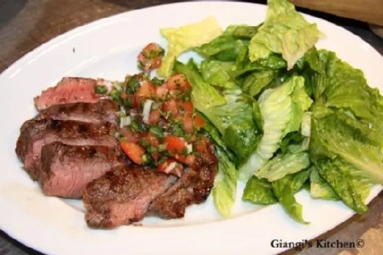 Gluten-Free Dairy-Free Flank Steak with Herbed Salsa — Mexican recipe