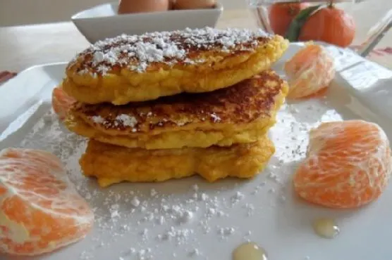 Vegetarian Gluten-Free Fluffy Citrus Coconut Pancakes