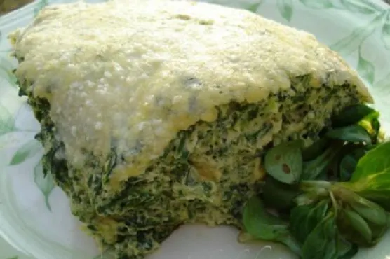 Gluten-Free Keto Fluffy frittata with spinach