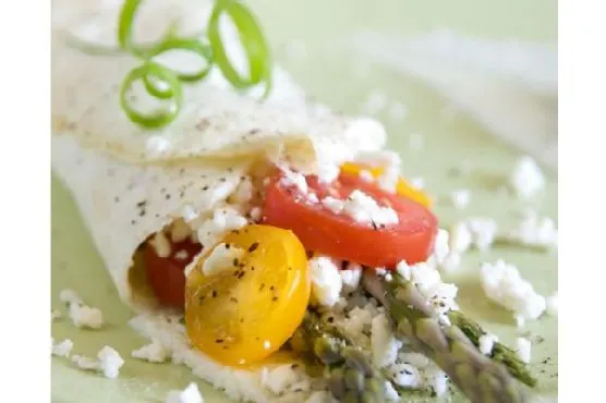 Vegetarian Gluten-Free Greek Inspired Spring Omelet — Mediterranean recipe