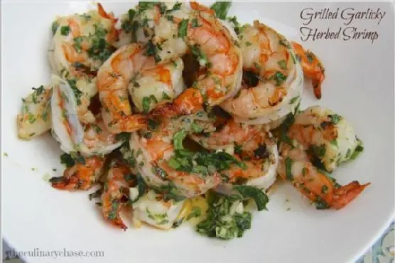 Gluten-Free Dairy-Free Grilled Garlicky-Herbed Shrimp