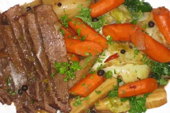 Dairy-Free Nut-Free Guinness Braised Corned Beef and Cabbage — European recipe
