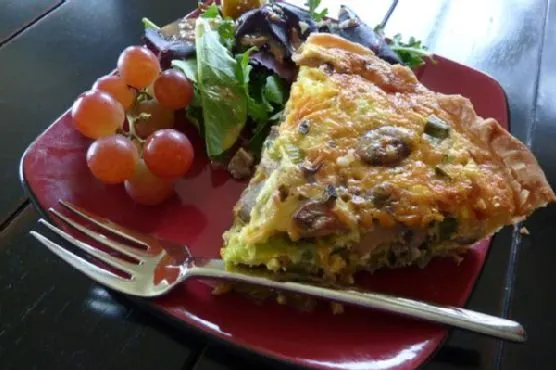 Nut-Free Shellfish-Free Leek and Mushroom Quiche — Mediterranean recipe