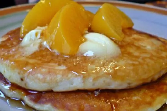Nut-Free Peach & Brown Sugar Pancakes