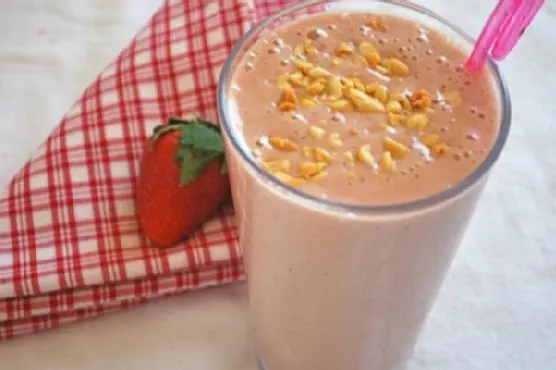 Gluten-Free Dairy-Free Peanut Butter and Jelly Smoothie