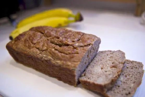Vegetarian Gluten-Free Peanut Butter Swirl Banana Bread