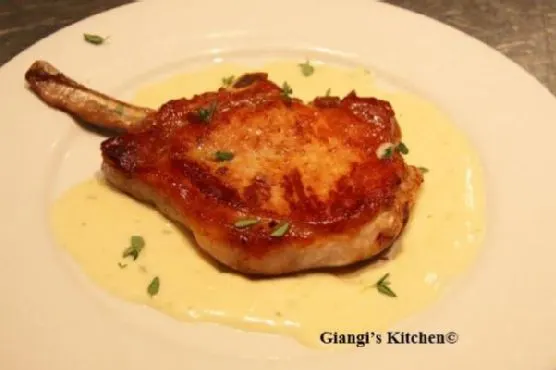 Gluten-Free Keto Pork Chops with Garlic Cream
