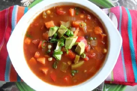 Vegetarian Nut-Free Southwestern Vegetarian Chili — American recipe