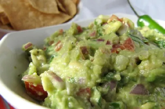 Vegan Vegetarian Spicy Seasoned Loaded Guacamole — Mexican recipe