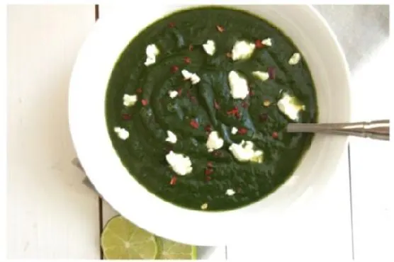 Vegetarian Gluten-Free Spinach and potato soup