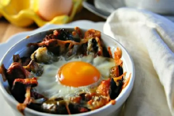 Vegetarian Gluten-Free Sweet Potato Hashbrown Breakfast Bake