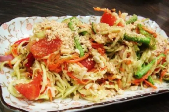 Gluten-Free Dairy-Free Thai Green Mango Salad — Thai recipe