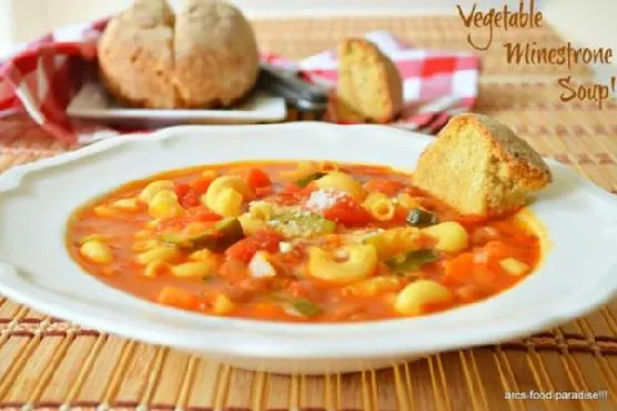 Nut-Free Shellfish-Free Vegetable Minestrone Soup — Mediterranean recipe
