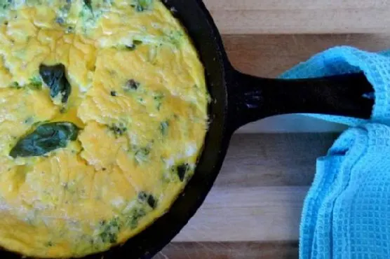 Vegetarian Gluten-Free Zucchini & Basil Frittata