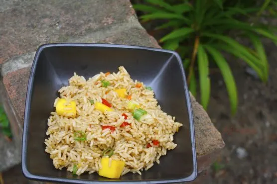 Gluten-Free Dairy-Free Mango Fried Rice — Chinese recipe