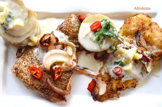 Gluten-Free Nut-Free Lemon Fish with Sweet Potatoes