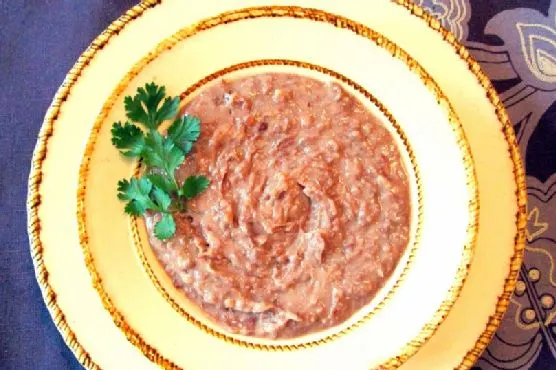 Vegan Vegetarian Crockpot "Refried" Beans