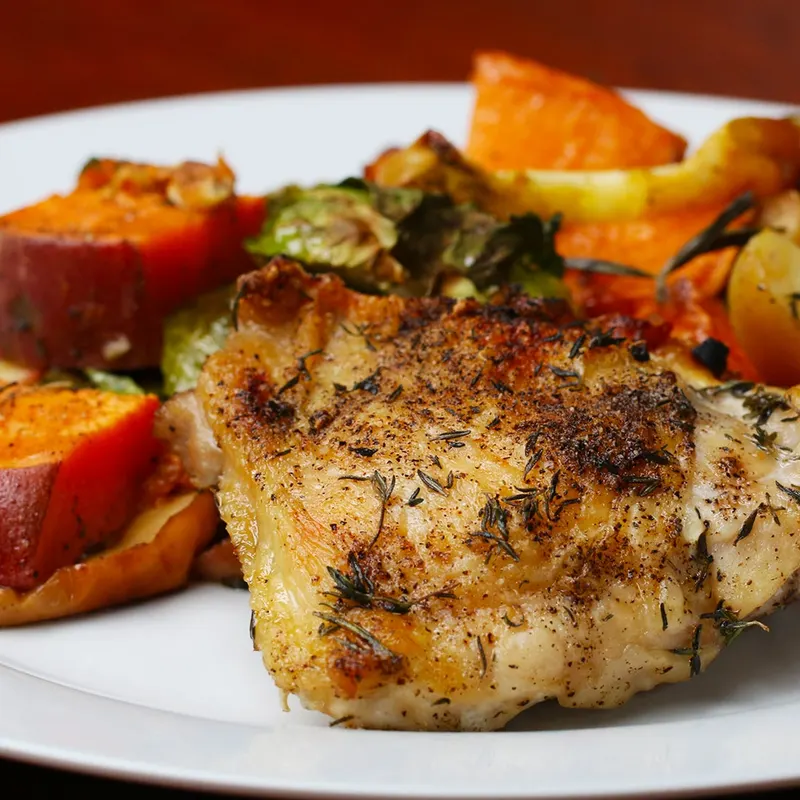 Gluten-Free Dairy-Free One-Pan Autumn Chicken Roast
