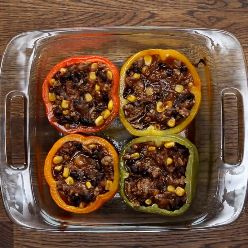 Gluten-Free Dairy-Free Turkey Taco Stuffed Bell Peppers