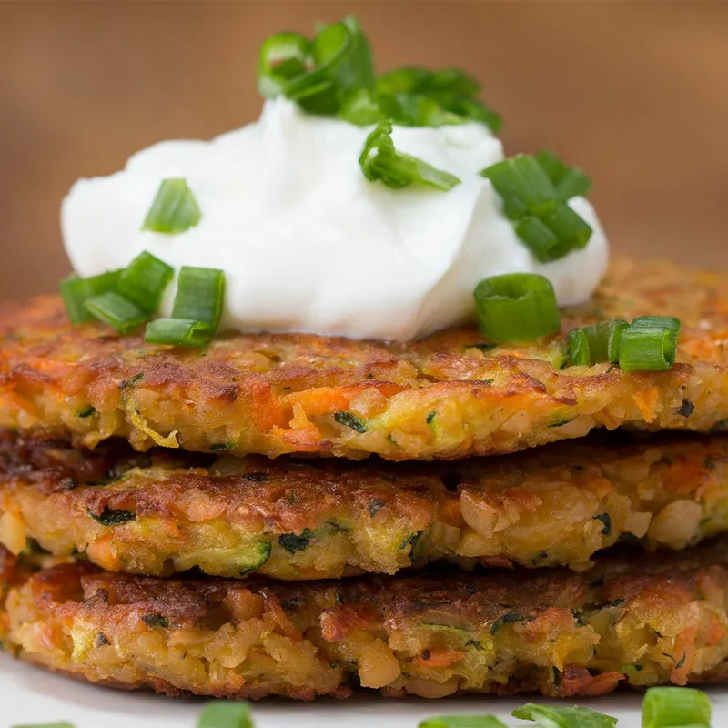 Vegetarian Nut-Free Zucchini Carrot Fritters
