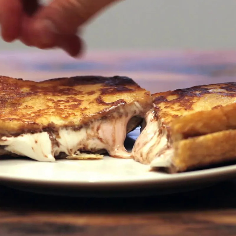 Vegetarian Nutella Marshmallow French Toast