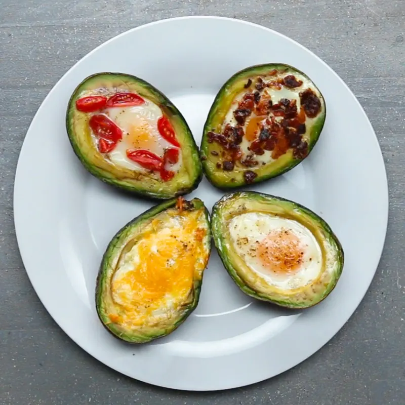 Gluten-Free Keto Baked Avocado Eggs