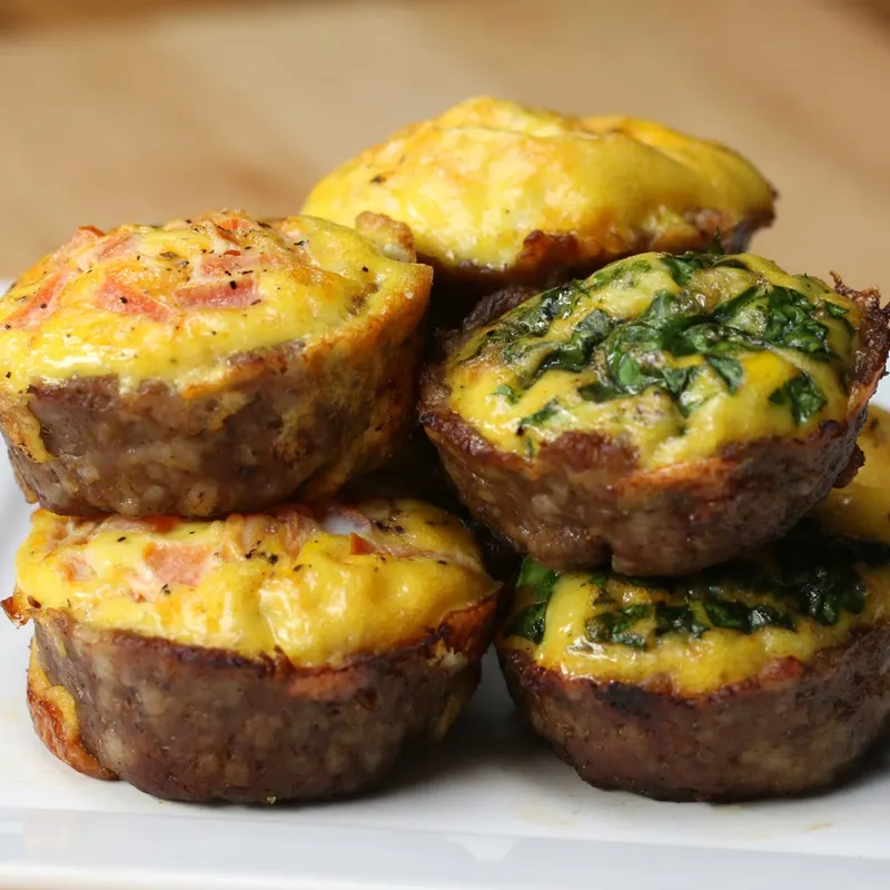 Gluten-Free Keto Sausage & Egg Breakfast Cups