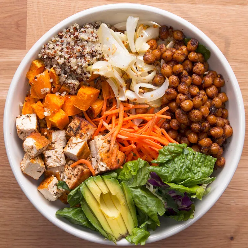 Vegan Vegetarian Protein-Packed Buddha Bowl