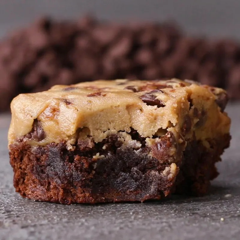 Vegetarian Nut-Free Cookie Dough Boxed Brownies