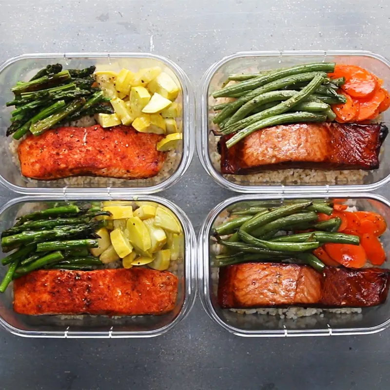 Dairy-Free Keto Salmon Meal Prep for Two