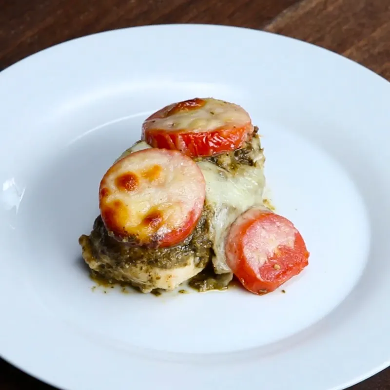 Gluten-Free Keto Pesto Chicken Bake