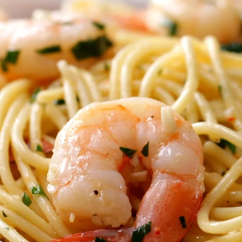 Nut-Free Egg-Free Garlic Shrimp Scampi