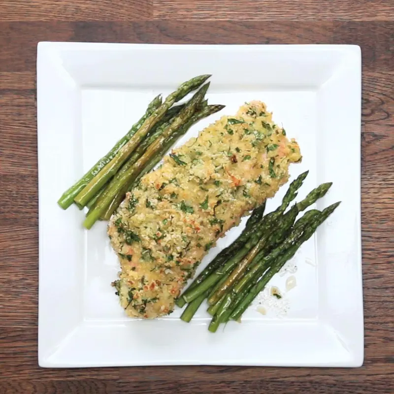 Nut-Free Shellfish-Free Parmesan Crusted Salmon
