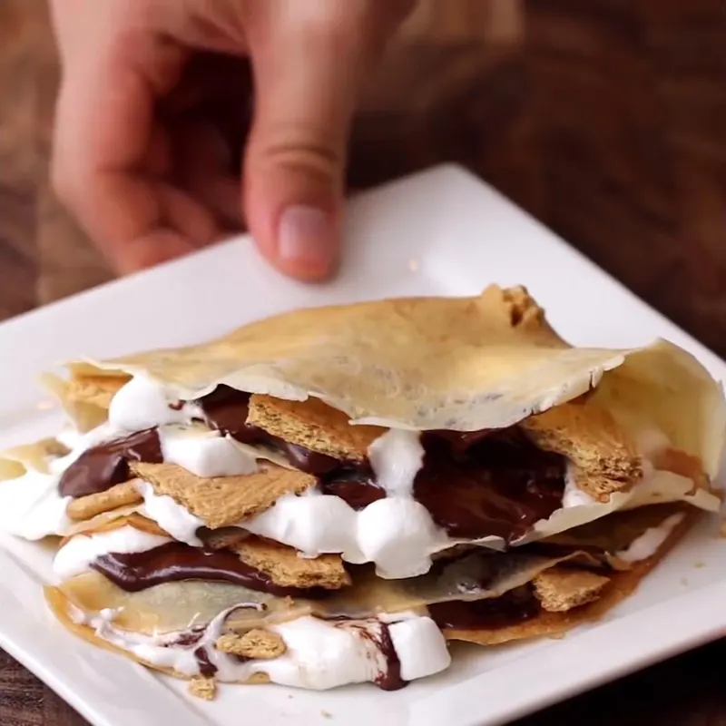 Nut-Free S'mores Crepes