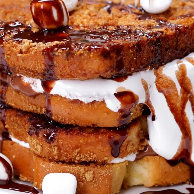 Vegetarian Nut-Free S'mores French Toast