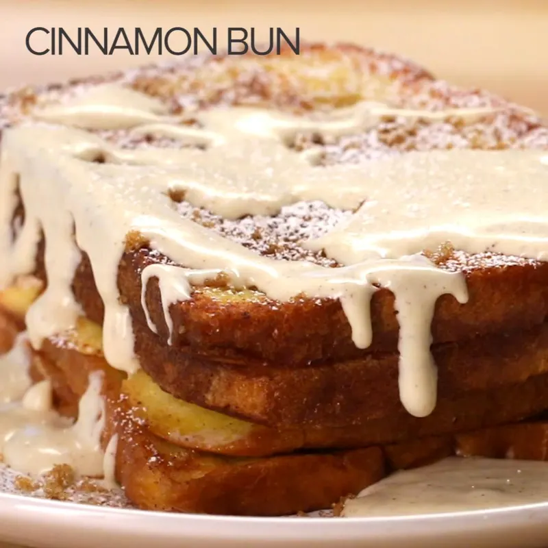 Vegetarian Nut-Free Cinnamon Bun French Toast