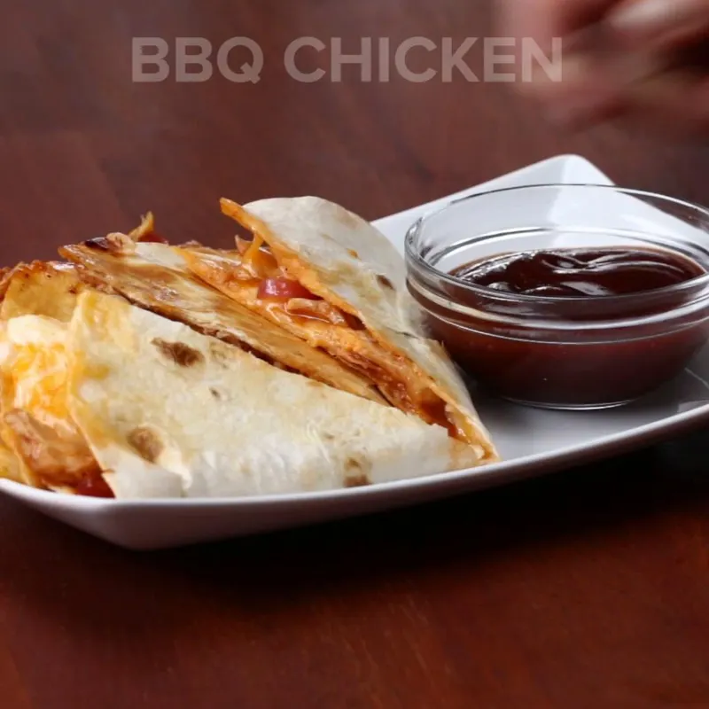 Nut-Free Shellfish-Free BBQ Chicken Quesadilla