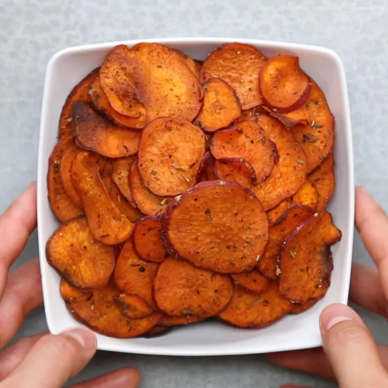 Vegan Vegetarian Sweet Potato Chips