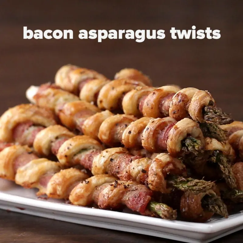 Dairy-Free Nut-Free Bacon Asparagus Pastry Twists