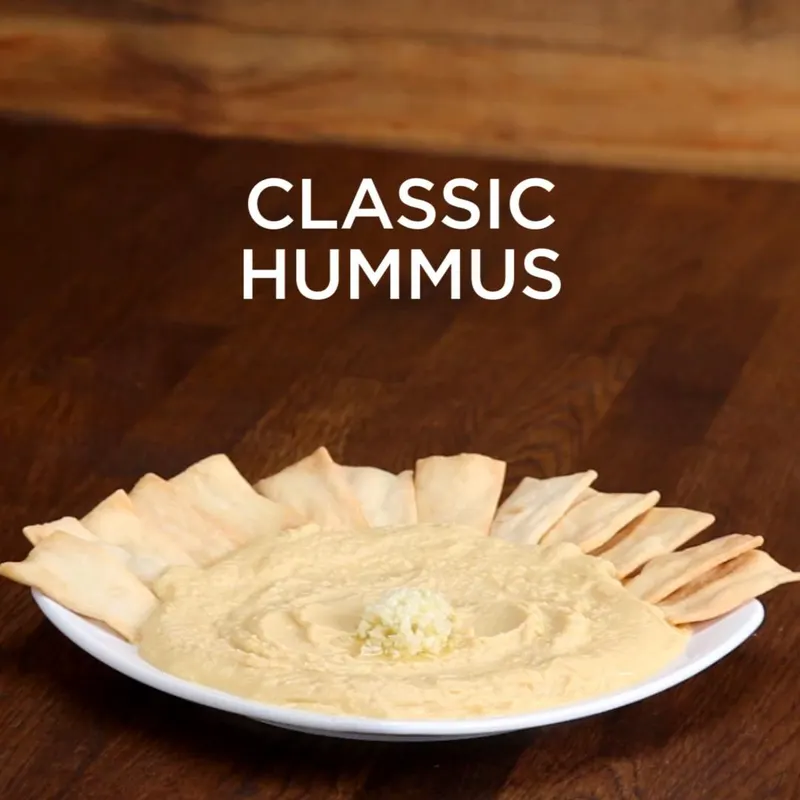 Vegan Vegetarian Easy Classic Hummus