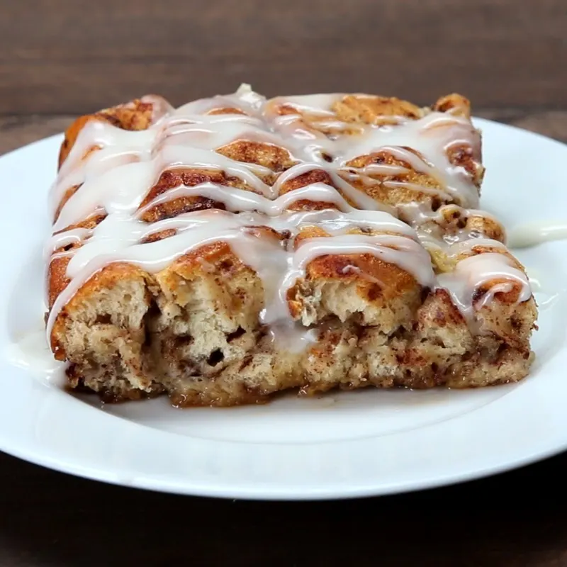 Vegetarian Gluten-Free Cinnamon Roll French Toast Bake