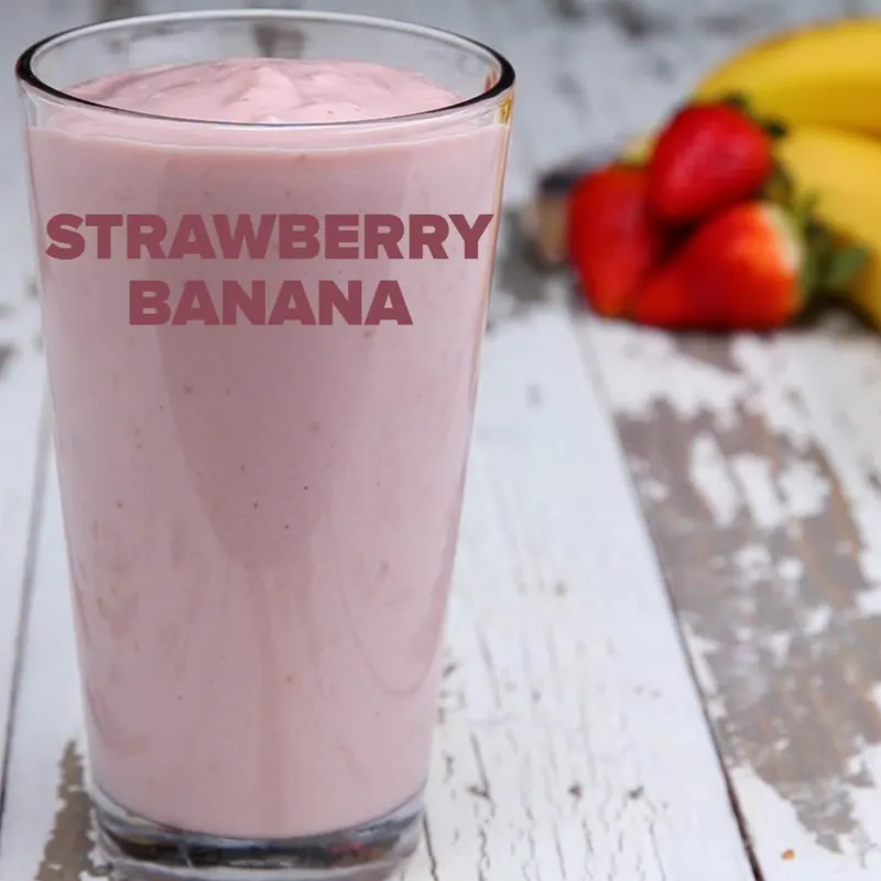 Vegetarian Gluten-Free Strawberry Banana Smoothie Meal Prep