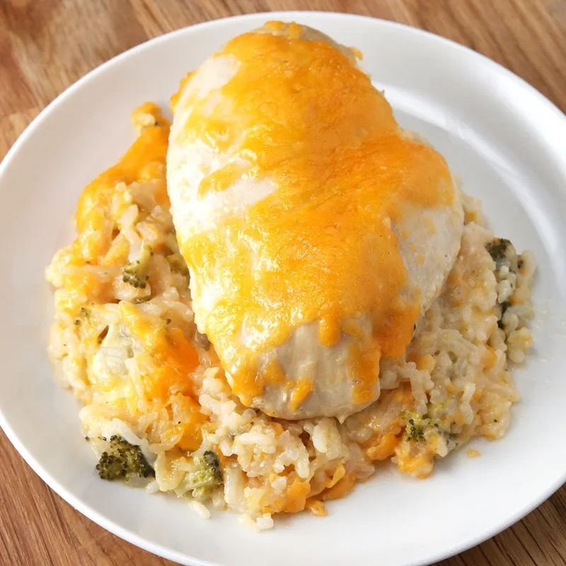 Gluten-Free Nut-Free Cheesy Chicken Broccoli Bake