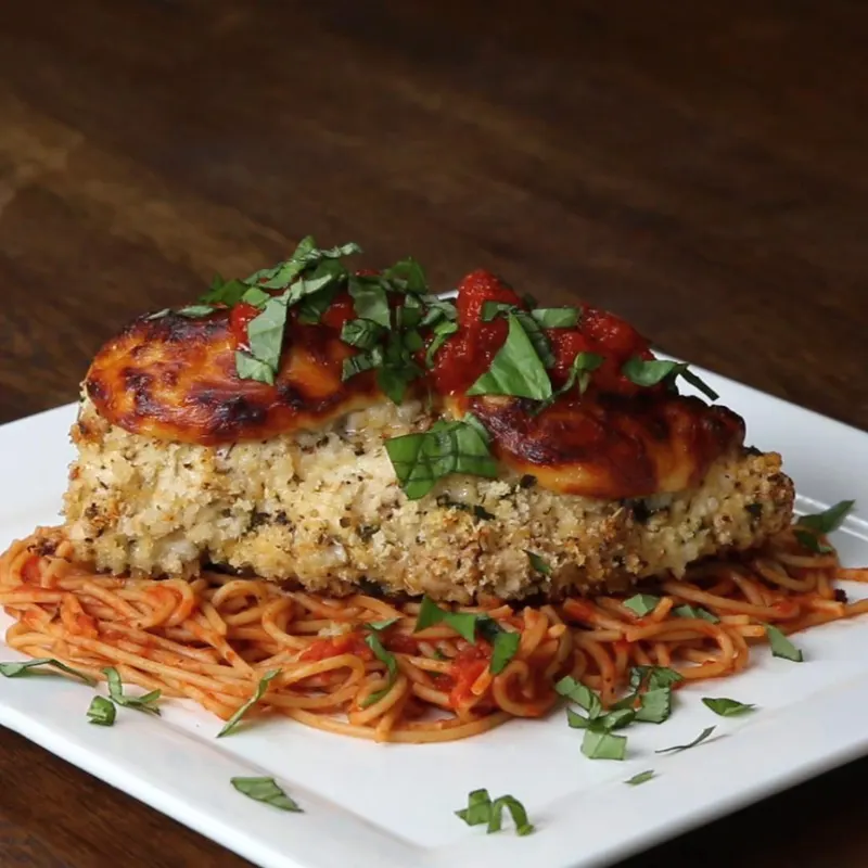 Nut-Free Shellfish-Free Baked Chicken Parmesan
