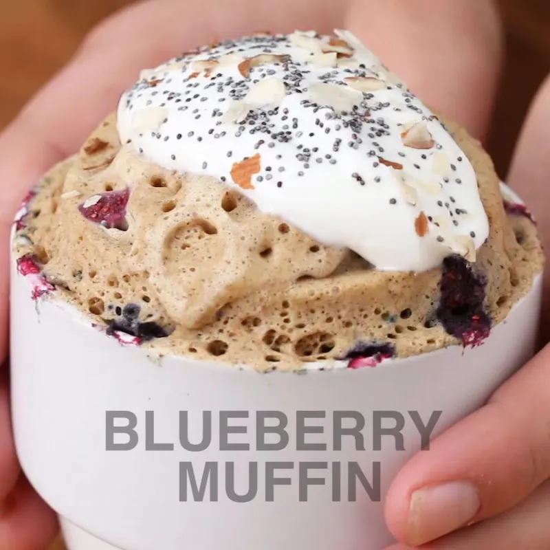 Vegetarian Dairy-Free Blueberry Muffin Mug